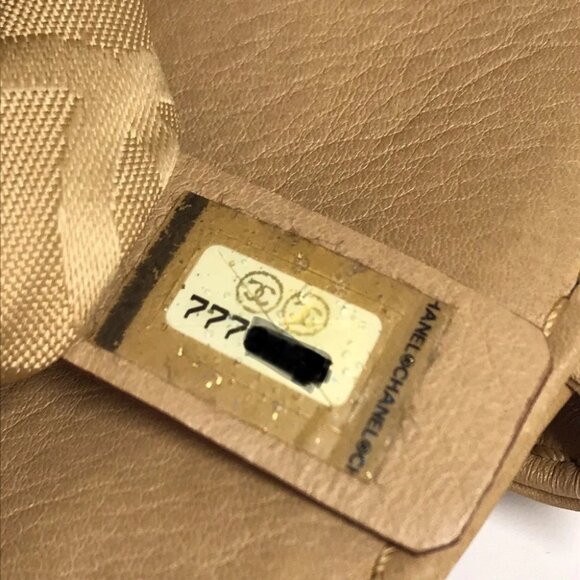 CHANEL Turnlock CC CC Mark Bag Tote Bag Hand Bag Leather Beige - Picture 16 of 16